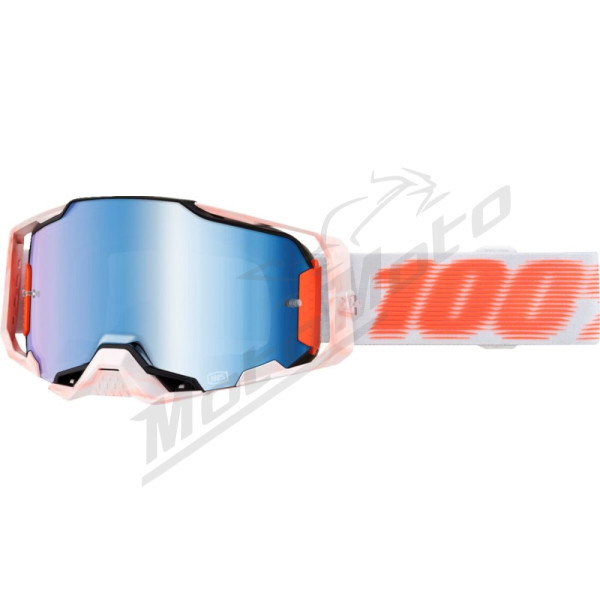 100% Armega Tubular Goggle (Mirror lens)