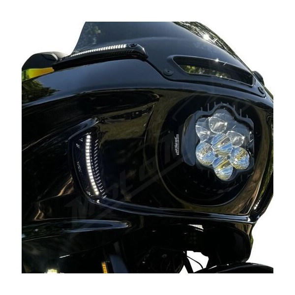CUSTOM DYNAMICS Shark Demon™ 2 Performance LED Headlight Harley Davidson FXLRST 1923cc 22-24