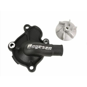 BOYESEN Vandens siurblio dangtelio ir sparnuotės rinkinys juodas Yamaha YZ/ WR250, Gas Gas EC 250-300, Fantic TF250