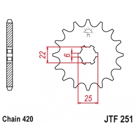 Front sprocket JTF251