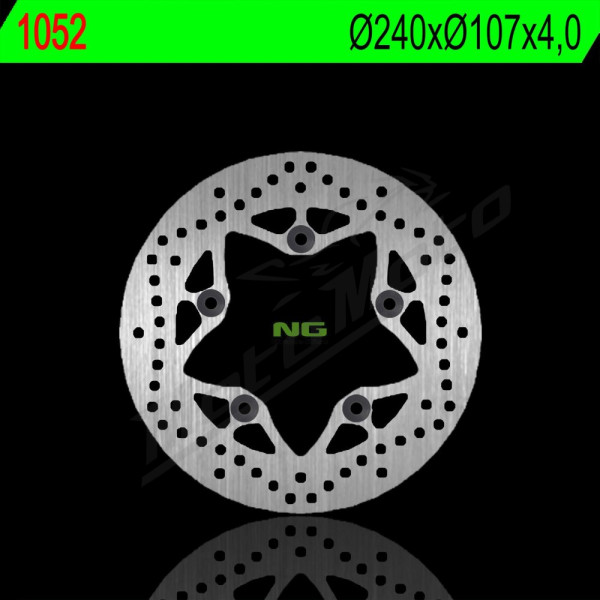 NG Rear Fixed Brake Disc 240x107x4mm Ducati Desmosedici 749-1000cc 02-08