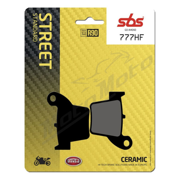 SBS HF Street 777HF Ceramic Organic Brake Pads Fantic / Migelli 125cc 09-22