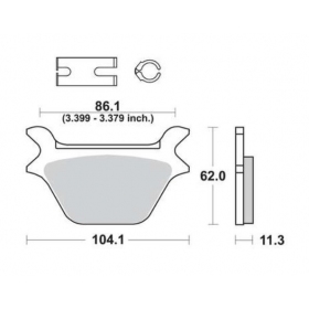 BRAKE PADS FERODO FDB2001P / MCB583LF STANDARD PLATINUM