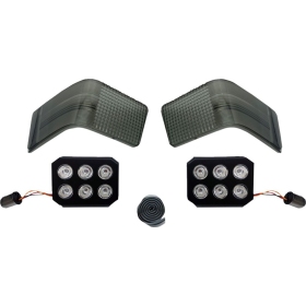 CUSTOM DYNAMICS LED Tour-Pak Run/Brake Lights with Lenses Harley Davidson FLHT / FLHTCU / FLHTCUI 1340-1690cc 89-13