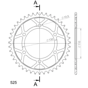 Supersprox / JT Rear sprocket 480/1876.43T Suzuki / Yamaha 600-1000cc 11-20