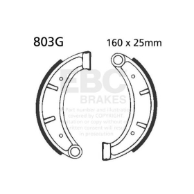 EBC Brake Shoe Husqvarna AE / CR / WR / XC 125-500cc 82-84