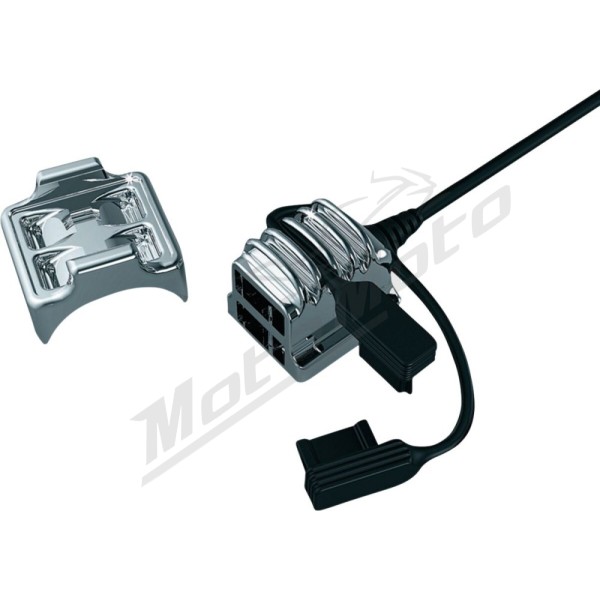 KURYAKYN USB Power Source Chromed 12V