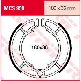 TRW Brake shoes rear Suzuki LT-A / LT-F / M / VL / VS / VZ 400-800 86-16