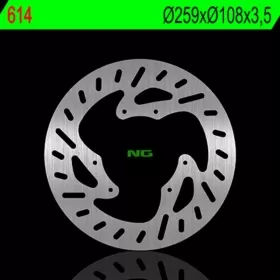NG BRAKES 614 Front Round Fixed Brake Disc DERBI / MALAGUTI / MBK / YAMAHA 