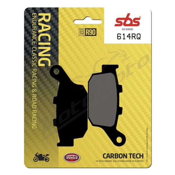 SBS 614RQ RQ Road Racing Carbon Tech Brake Pad  Buell / Honda / Triumph / Yamaha 400-1200cc 87->