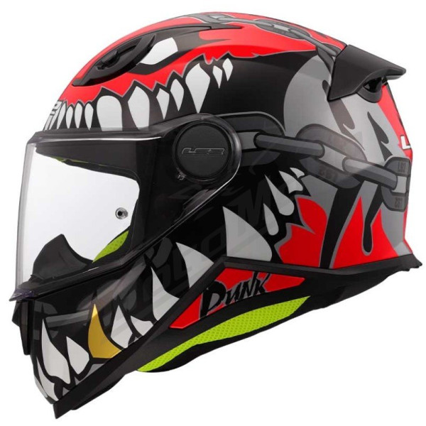 LS2 FF812 KID PUNK helmet - Grey Red, S