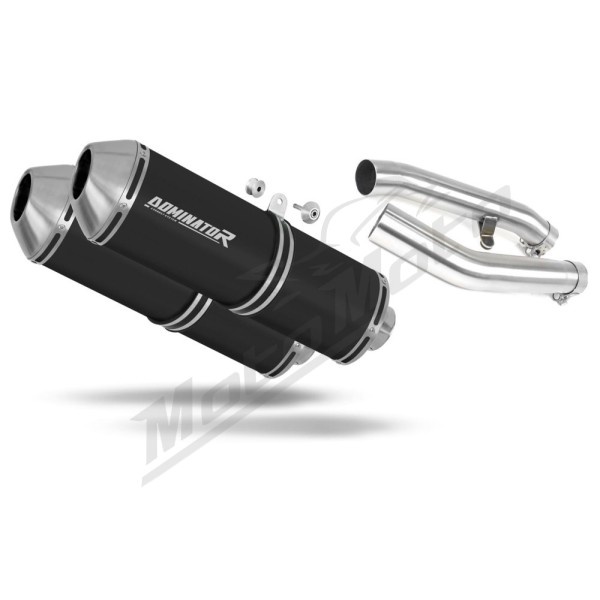 Yamaha FJR 1300 2001-2020 Dominator Exhaust Silencer Muffler OVR BLACK + dB killer
