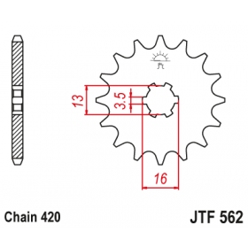 Front sprocket JTF562