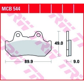 STABDŽIŲ TRINKELĖS TRW MCB544 STANDARD 