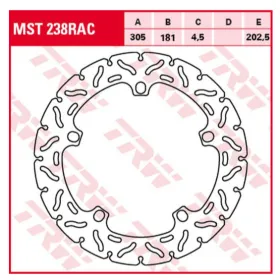 TRW Front Brake Disc Wave BMW R1100-1200cc 98-18