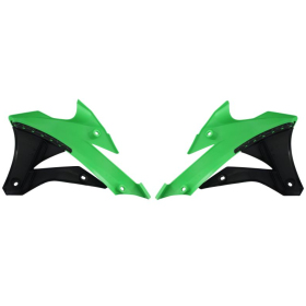 Radiator covers green / black CEMOTO YAMAHA WR / YZ 250-450cc 2014-2019