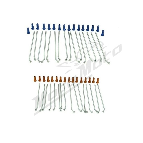KITE Rear Wheel Spoke And Nipple Replacement Kit Black 12" 16pcs.