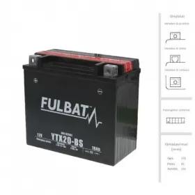 FULBAT Accumulator base 18 Ah 270 12V FTX20-BS