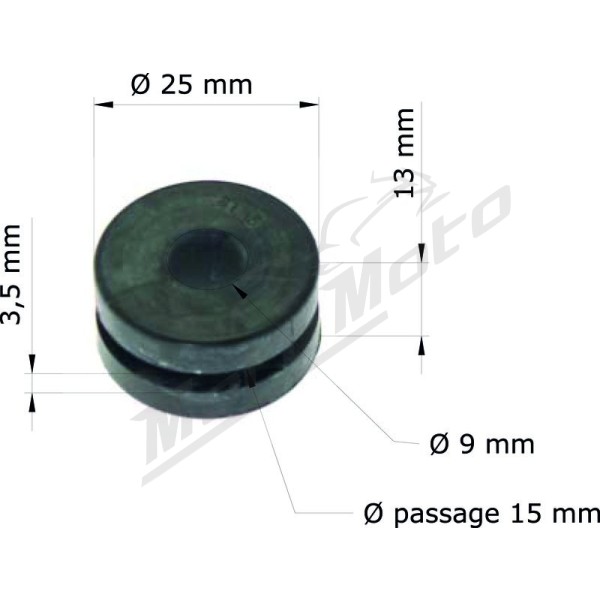 Tourmax silent blocs Honda CBR / CR / VT 80-1000cc 83-07