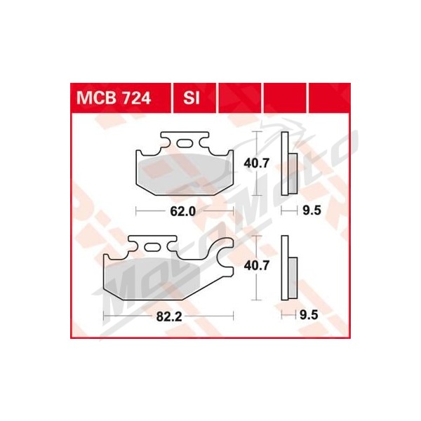 TRW SI Series Sindered Off-Road Brake Pads Can Am / John Deere / Yamaha 250-1000cc 01-17