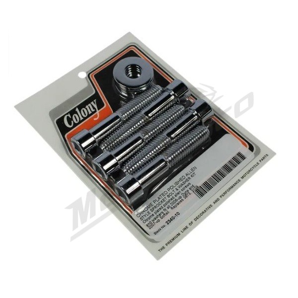 COLONY Bolt and Washer Kit 7/16"for Rear Sprocket Harley Davidson FLST / FLSTF / FXDL / FXSTS 1450 00-06