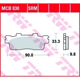 STABDŽIŲ TRINKELĖS TRW MCB830 STANDARD