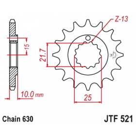 Front sprocket JTF521