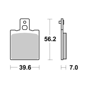 Sbs Brake pads 519HF Ceramic APRILIA / BENELLI / CAGIVA / DUCATI / MOTO GUZZI