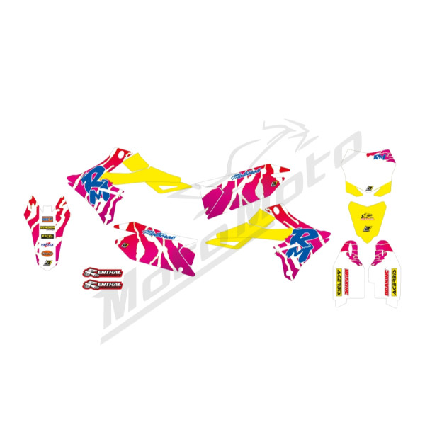 Blackbird RETRO grafikos lipdukų kompl. Suzuki RM-Z 250-450cc 18->