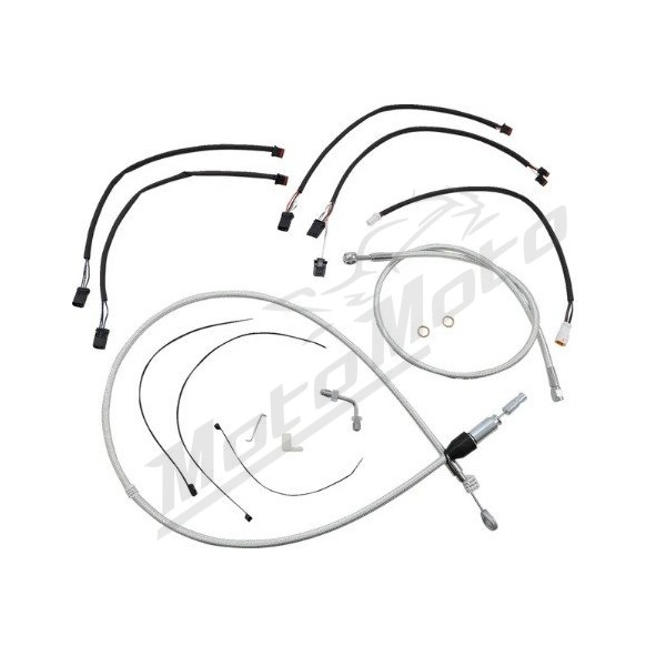 MAGNUM SHIELDING Sterling Chromite Cables / Lines Kit 30.5/35.5cm Harely Davidson FLDE / FLFB / FXLR / FLSL 1750/1923 18-24