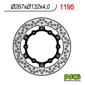 NG BRAKES Priekinis plaukiojantis stabdžių diskas 267mm Yamaha FZ / FZX / RD / SR 125-1000cc 82-11