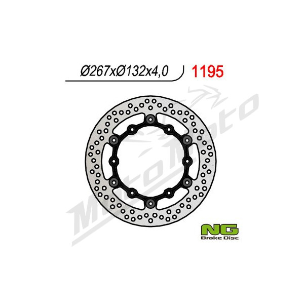 NG BRAKES Front Floating Brake Disc 267mm Yamaha FZ / FZX / RD / SR 125-1000cc 82-11