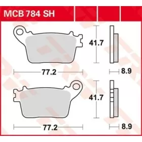 TRW SH Series Sindered Rear Brake Pads Honda / Kawasaki / Suzuki / Yamaha 600-1000cc 06-25