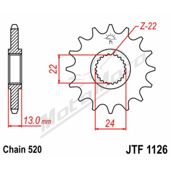 JT Grandinės komplektas sustiprintas 520X1R3 16/49 Aprilia Moto-6.5 650 92-06