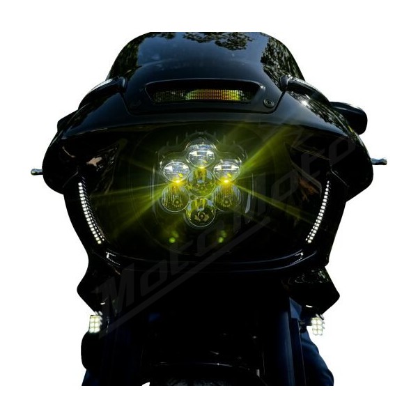 CUSTOM DYNAMICS Shark Demon™ 2 Performance LED Headlight Harley Davidson FXLRST 1923cc 22-24