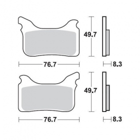 BRAKE PADS FERODO FDB2245ST / MCB793 ROUTE