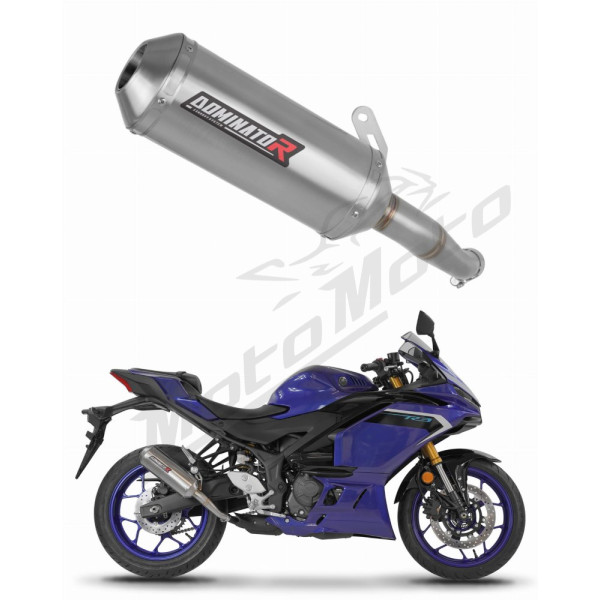 Dominator Exhaust Silencer Muffler OV G2 + dB killer Yamaha YZF-R3 25->