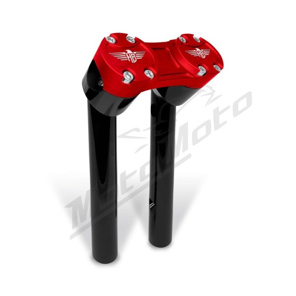 HEINZ BIKES Clubstyle Pullback Riser Ø25.4mm 20.5cm Harley Davidson FLD / FXDB / XL / XR / XLH / FXRC / FLSTC 883/1927 70-24 