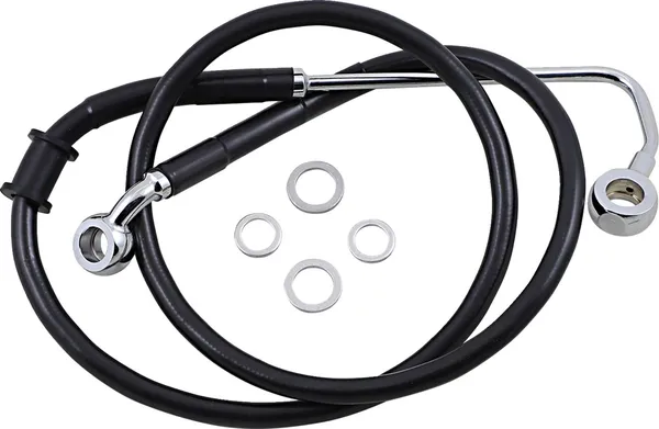 DRAG SPECIALTIES Extended Length Stainless Steel Brake Line ​​​​​​​Harley Davidson FLSS / FLSTF / FLSTFB / FLSTFBS / FXSB 1690-1800cc 15-17