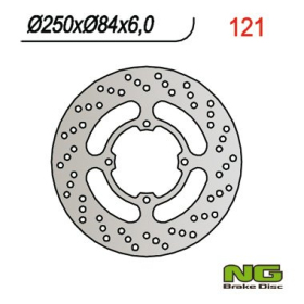 NG BRAKES Fixed Rear Brake Disc 250mm Suzuki GS / GSX 250-750cc 88-06
