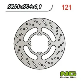 NG BRAKES Fixed Rear Brake Disc 250mm Suzuki GS / GSX 250-750cc 88-06