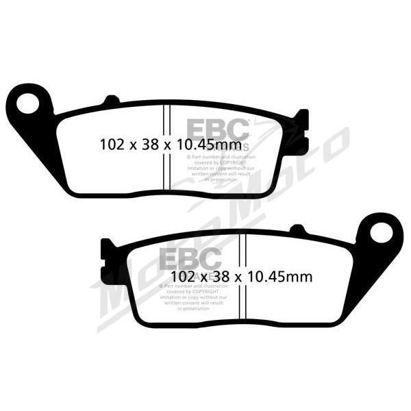 EBC SFA Brake Pads DAELIM / KYMCO 125-700cc 08-21