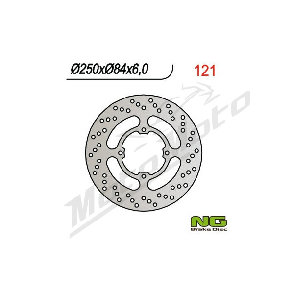 NG BRAKES Fixed Rear Brake Disc 250mm Suzuki GS / GSX 250-750cc 88-06