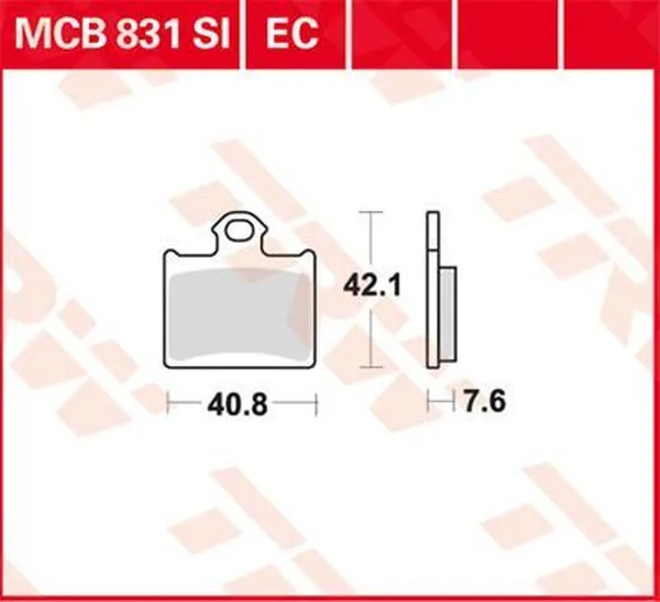 TRW EC Series Ceramic Brake Pads Husqvarna / KTM 65-85cc 11-22