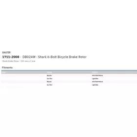 GALFER Shark 6-Bolt Bicycle Brake Rotor