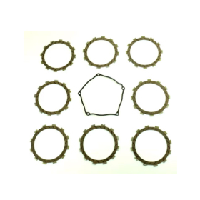 Athena Clutch Discs + Cover Gasket Kawasaki / Suzuki 250cc 04-08