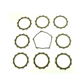Athena Clutch Discs + Cover Gasket Kawasaki / Suzuki 250cc 04-08