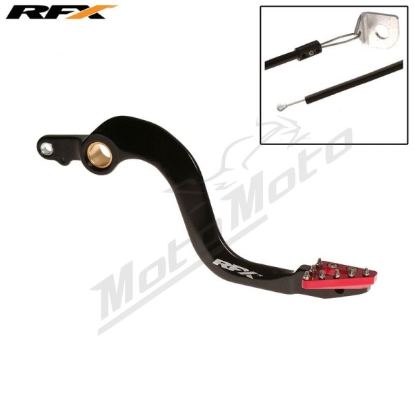 RFX Pro ST galinio stabdžio kojelė (raudona) Honda CR250 02-07