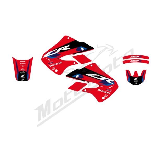 BLACKBIRD RACING Dream 5 grafikų komplektas Honda CR 125-250cc 97-99