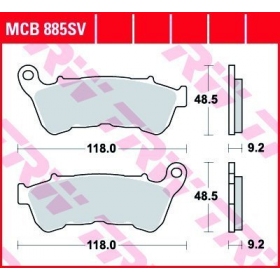 STABDŽIŲ TRINKELĖS TRW MCB885SV ROUTE